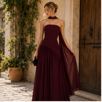 Robe longue bustier fendue Celestine