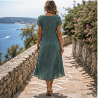 Robe midi fluide d'été Eloria
