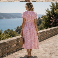 Robe midi fluide d'été Eloria