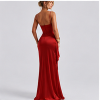 Capucine long heart-neck dress