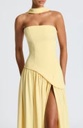 Robe longue bustier fendue Celestine