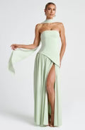 Robe longue bustier fendue Celestine