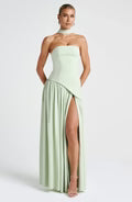Robe longue bustier fendue Celestine