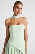 Robe longue bustier fendue Celestine