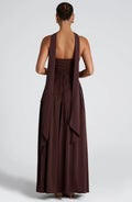 Robe longue bustier fendue Celestine