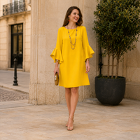 Robe d'été à manches volantées